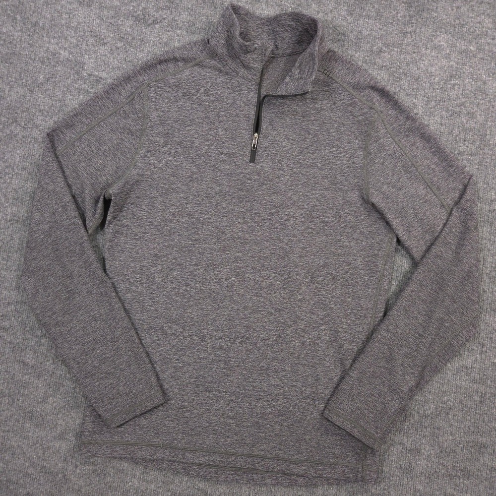 Lululemon Surge Warm 1/2 Zip Mens Small Gray Heather Performance Pullover Golf